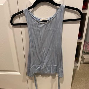 Light blue cross back tank